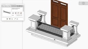 Full set of balcony profiles for Sketchup